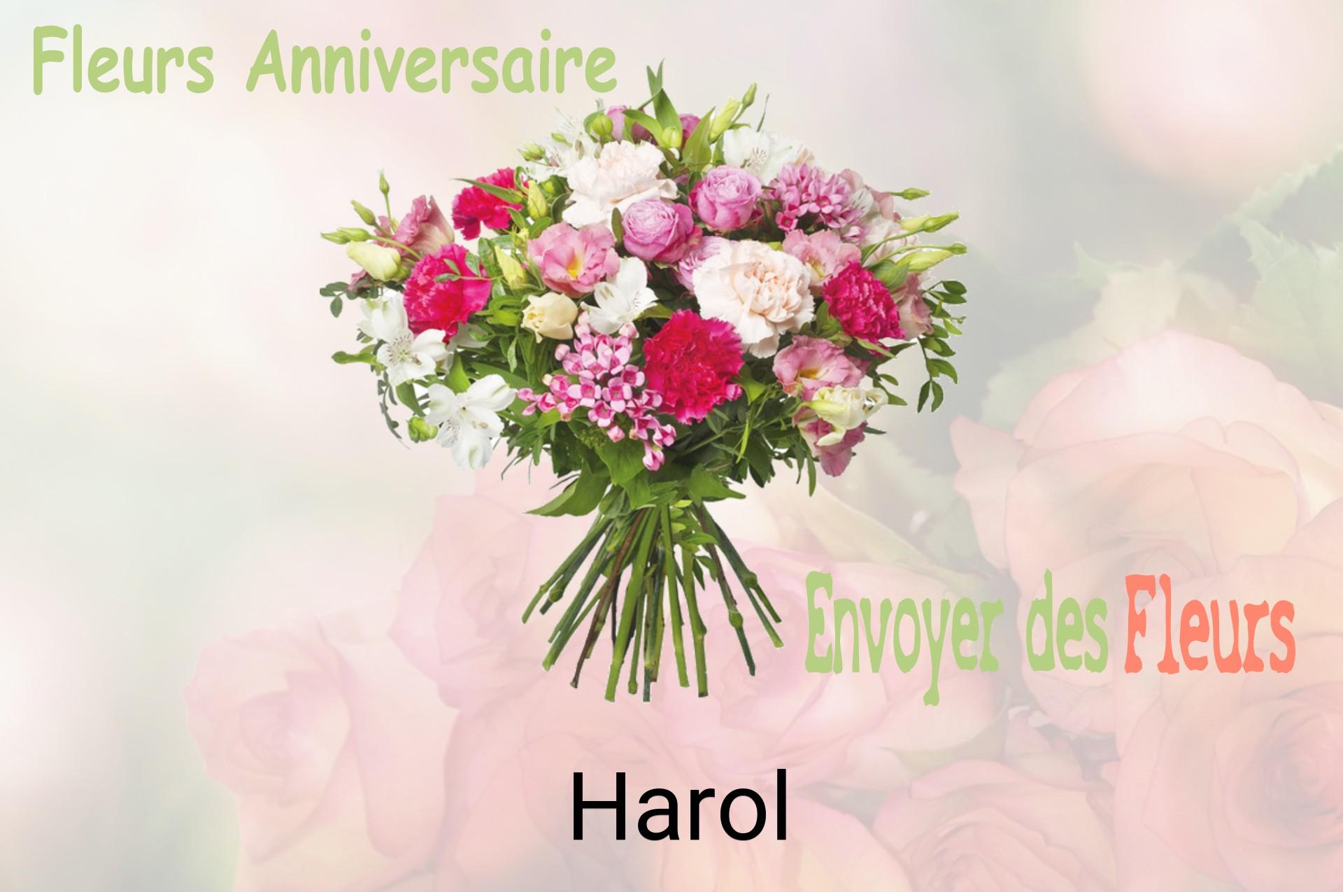 Bouquet de fleurs d’anniversaire livré à Harol